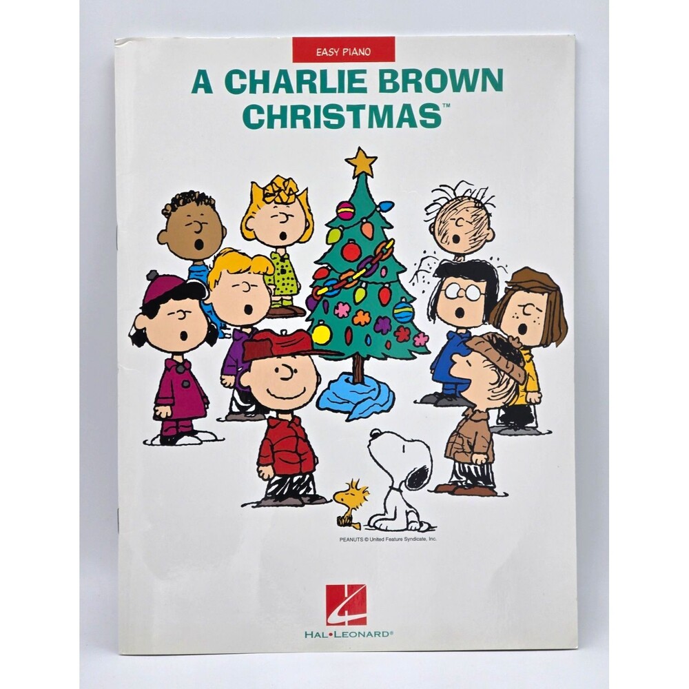 Hal Leonard A Charlie Brown Christmas Easy Piano Solo Sheet Music Songbook